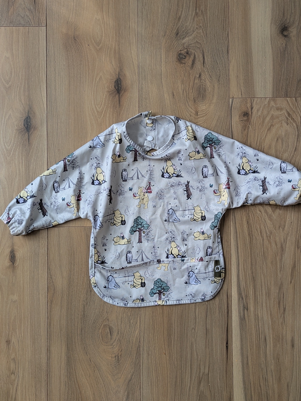 Winnie the Pooh Baby Bib Long Sleeve Feeding Bib by Wildwoven